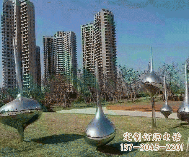 北京精致的不锈钢陀螺雕塑