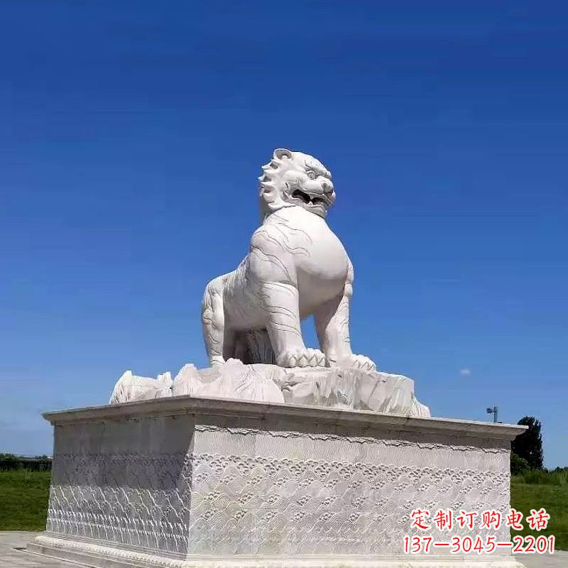 北京白虎魅力古老神兽雕塑摆件