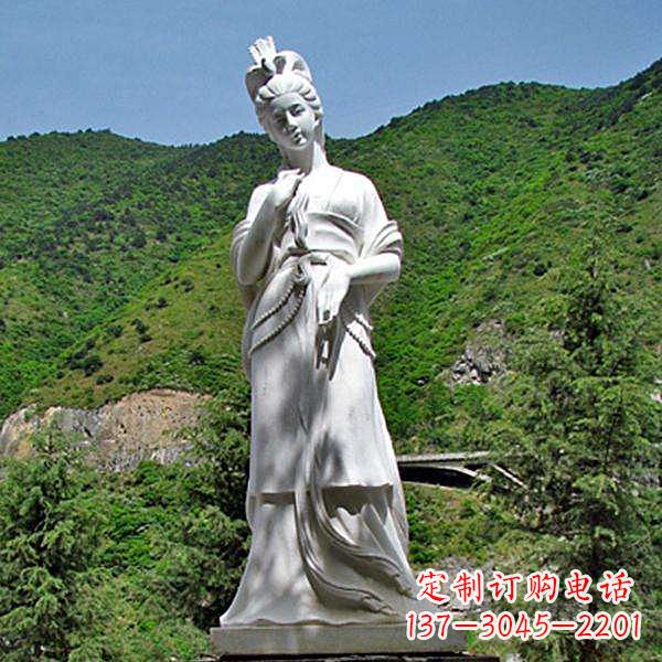 北京褒姒汉白玉美女雕像