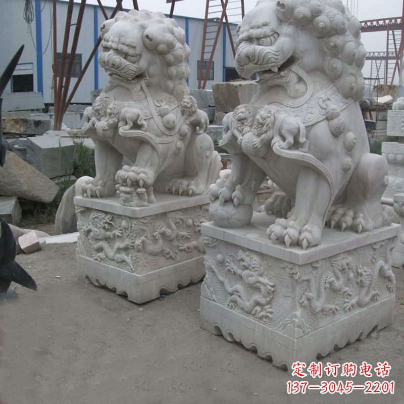 北京新狮子雕塑,传承北京青铜文化