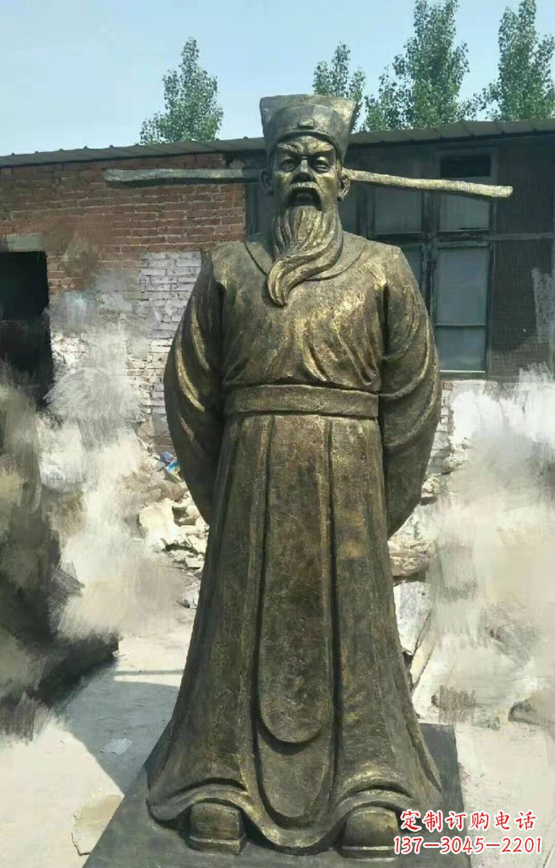 北京包拯铜雕传承北宋历史精髓