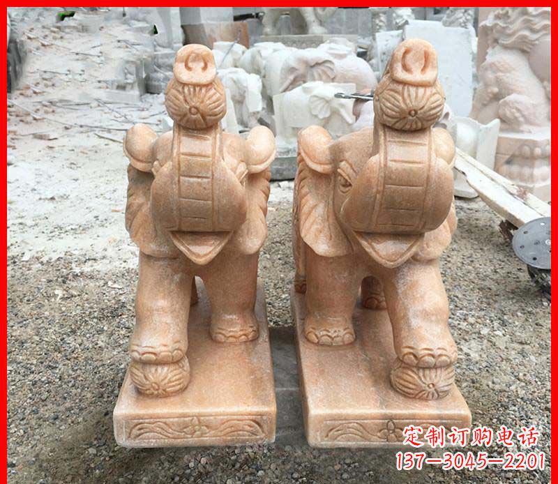 北京小象石雕创意礼品传递爱与温暖