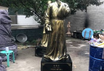 北京白居易仿铜雕像经典中国古代诗人的艺术再现