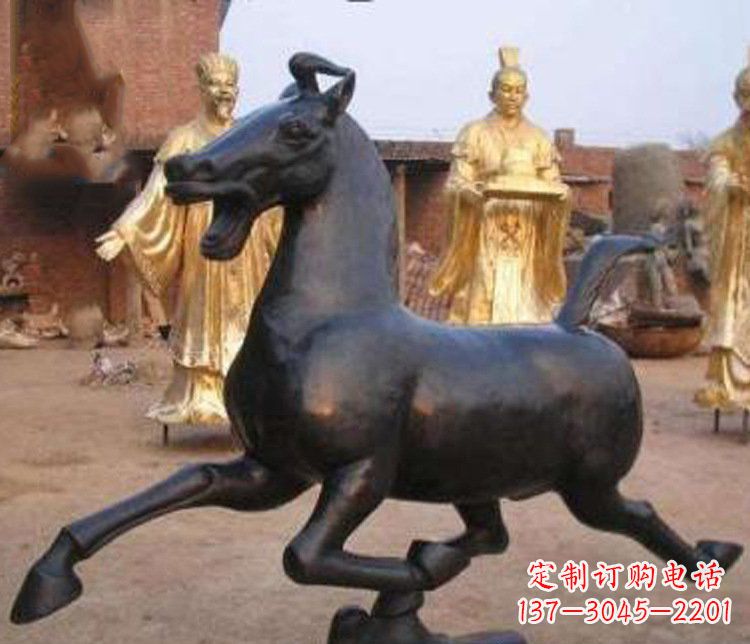 北京别墅景观动物马铜雕塑_1