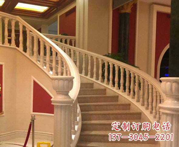北京别墅景观汉白玉石栏杆石雕