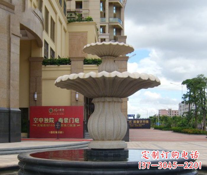 北京喷泉石雕精美的欧式园林装饰