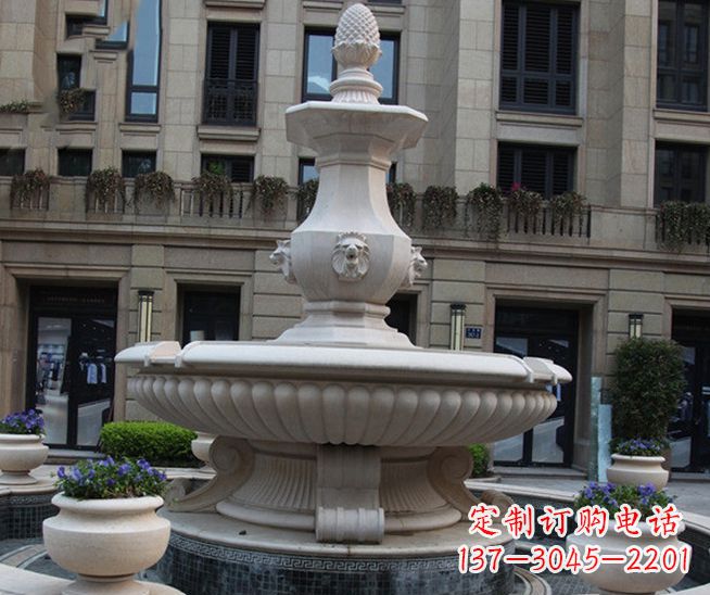 北京别墅景观石雕大理石喷泉
