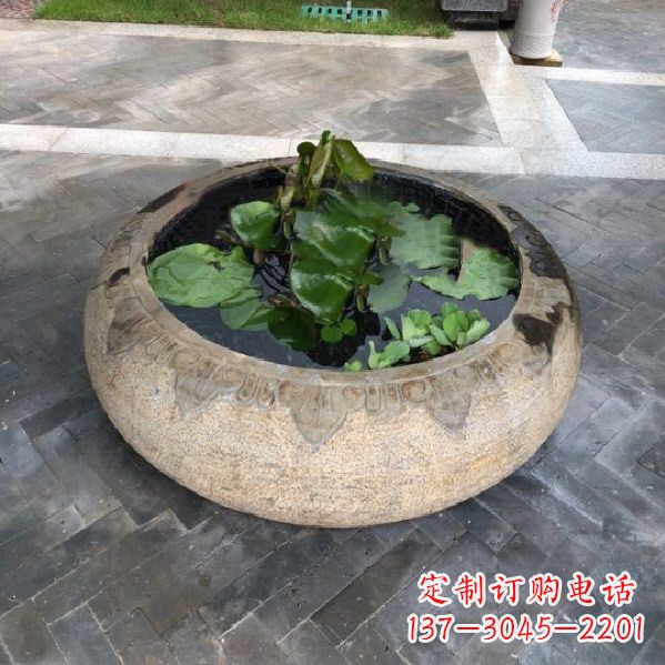 北京经典古典仿古石雕鱼缸