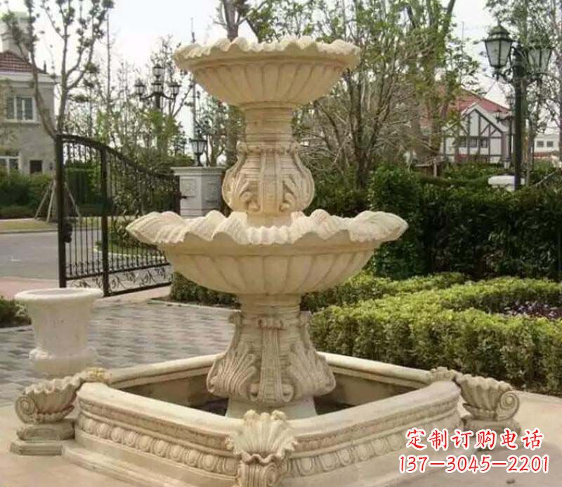 北京优雅精致的喷泉石雕
