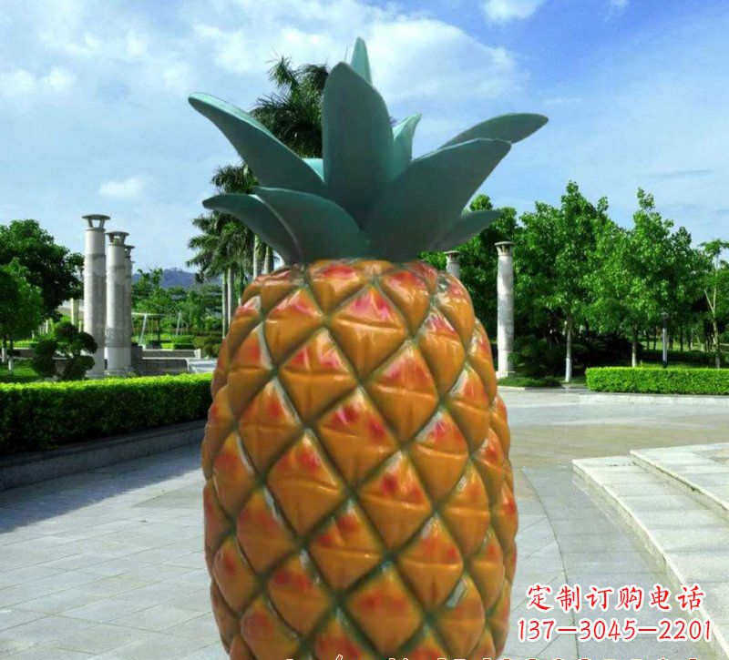 北京玻璃钢菠萝灯