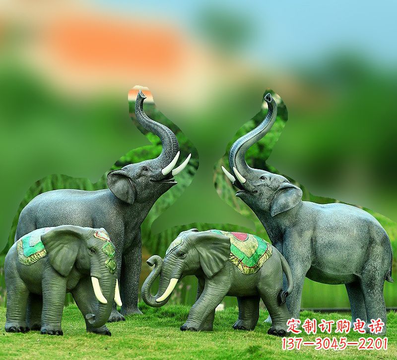 北京玻璃钢大象雕塑——把大象的优雅带入现代