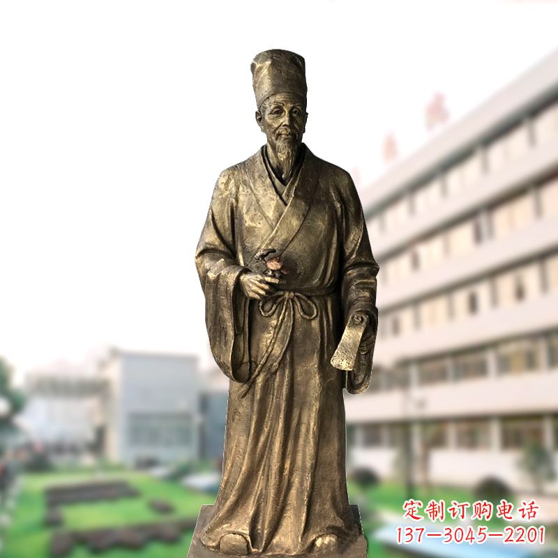 北京李时珍药圣的雕塑艺术