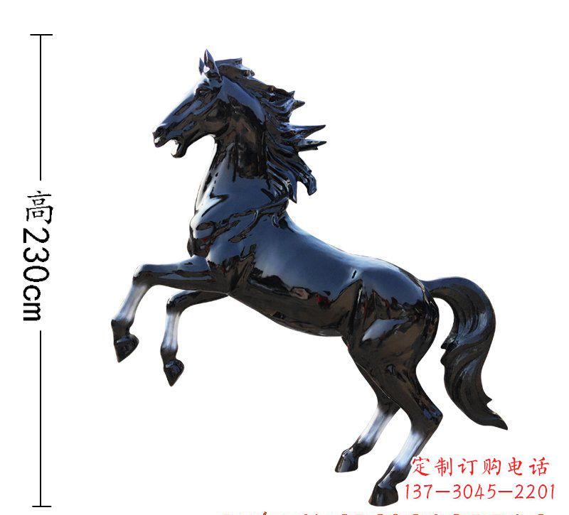北京玻璃钢马雕塑精美外形、经久耐用