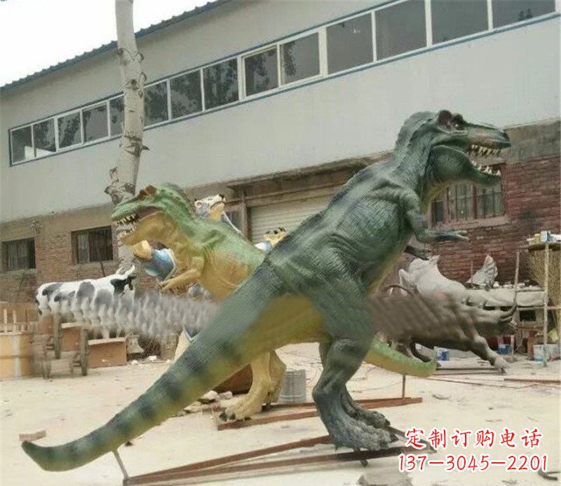 北京玻璃钢制作的恐龙雕塑