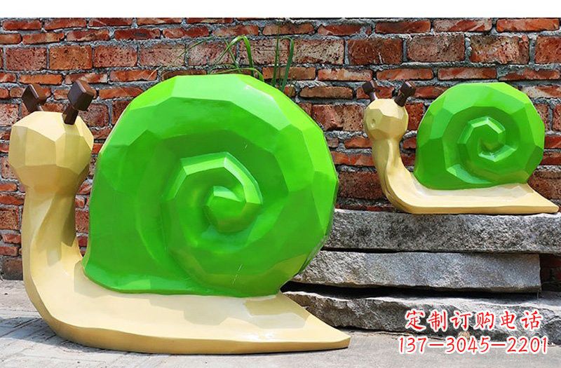 北京玻璃钢蜗牛雕塑——浪漫又充满灵感