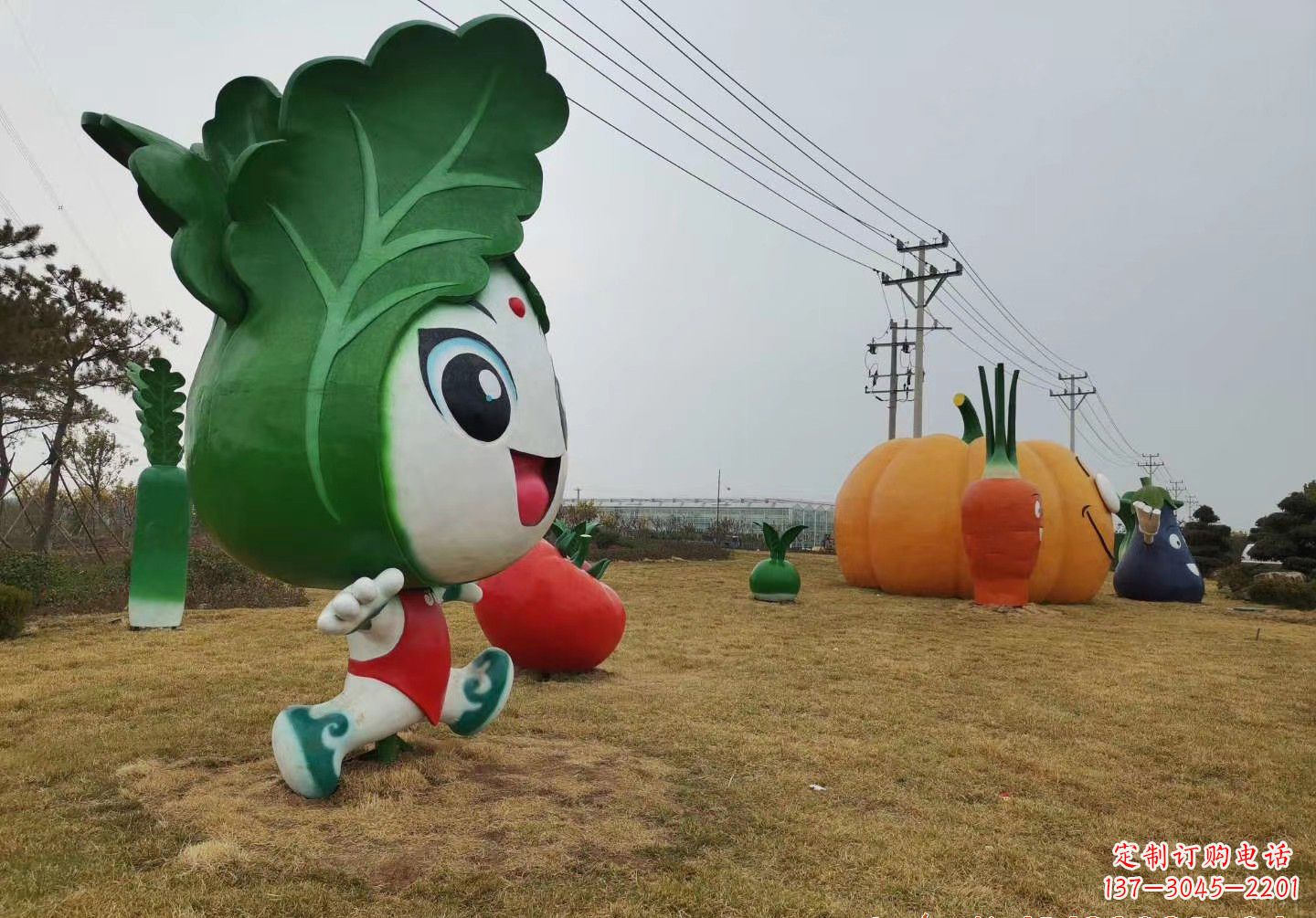 北京玻璃钢白菜雕塑精美的艺术品