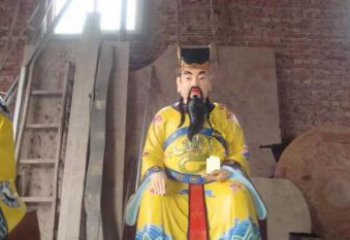 北京玻璃钢彩绘文财神寺庙神像雕塑