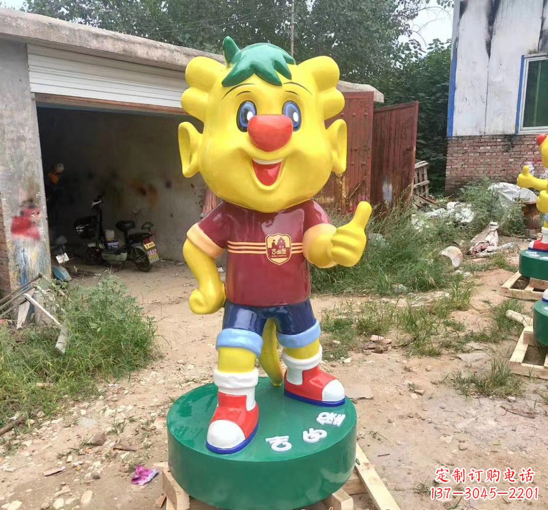 北京玻璃钢卡通小牛雕塑