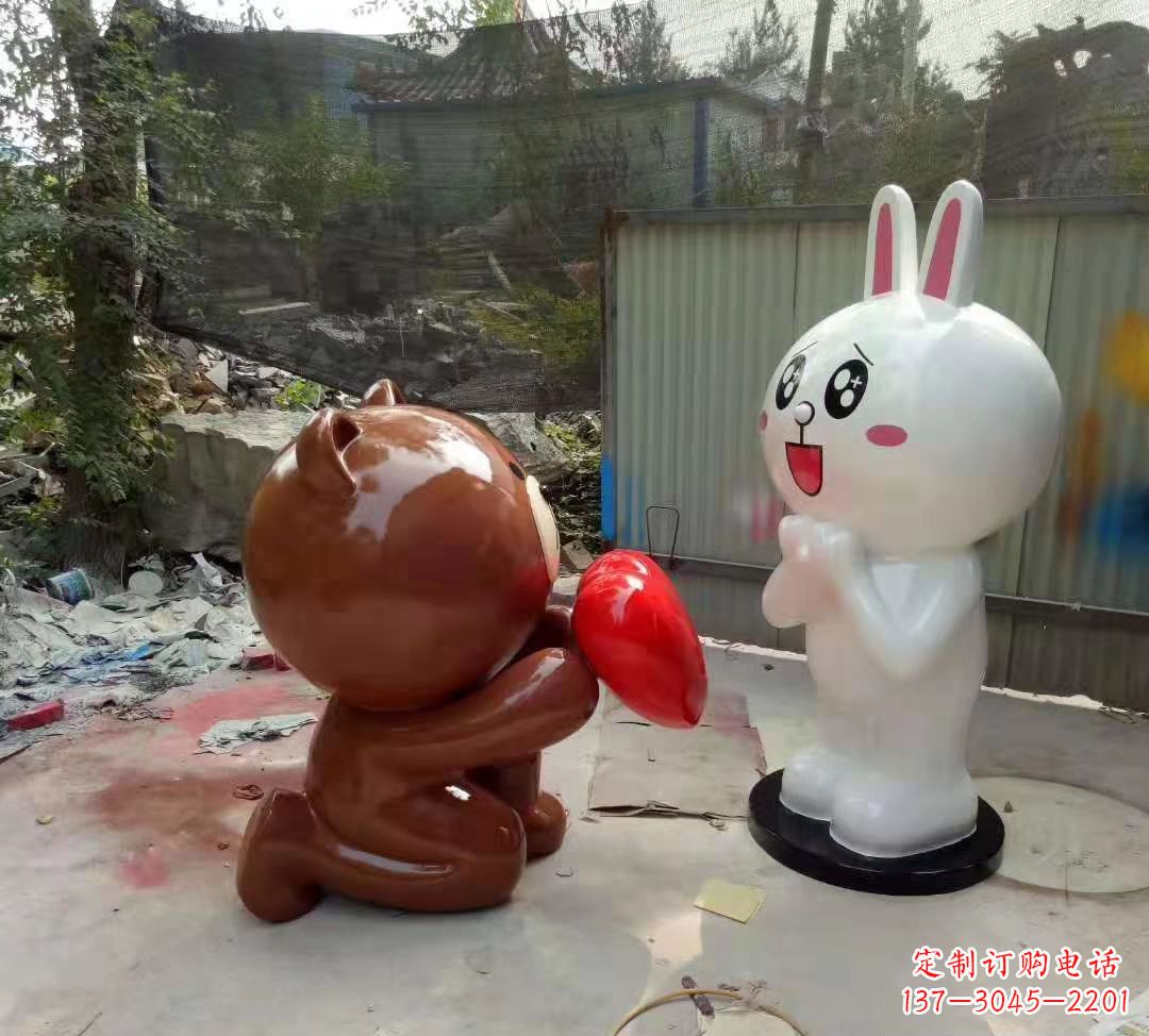 北京玻璃钢卡通熊猫雕塑公园卡通动物雕塑