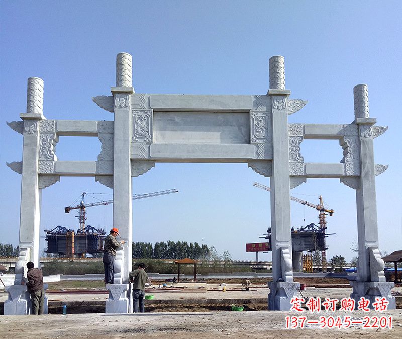 北京玻璃钢牌坊雕塑美丽的艺术与历史结合
