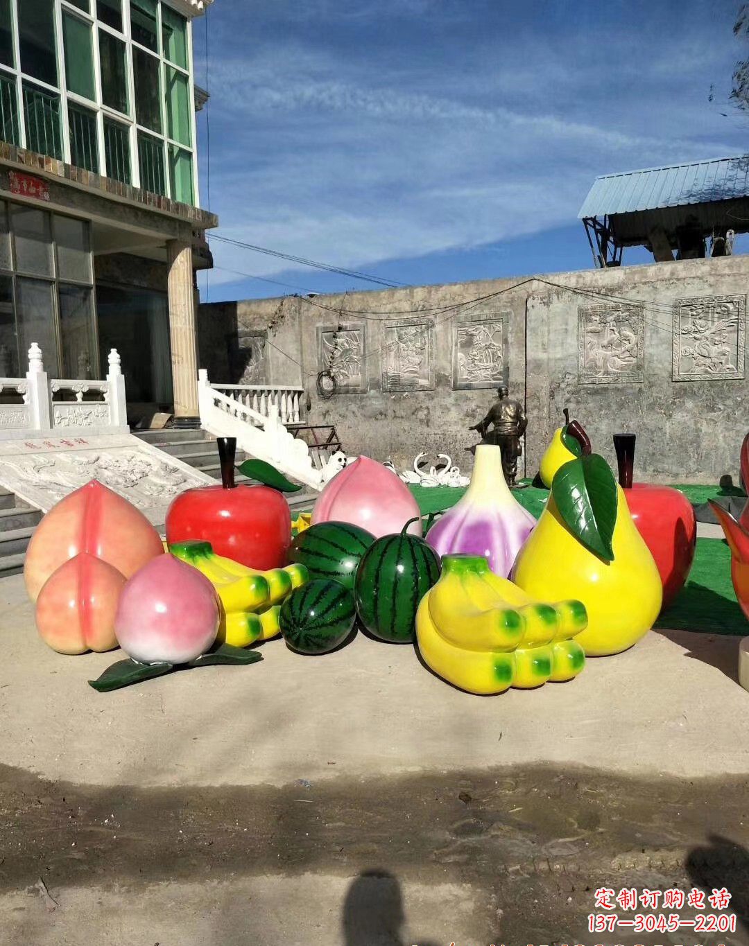 北京玻璃钢水果雕塑一种别致的艺术