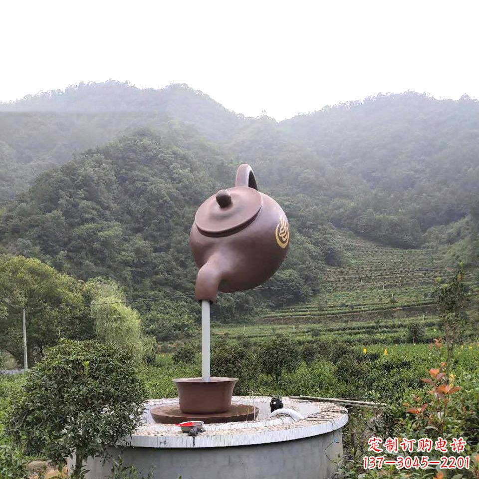北京玻璃钢天壶喷泉精致而神奇的雕塑
