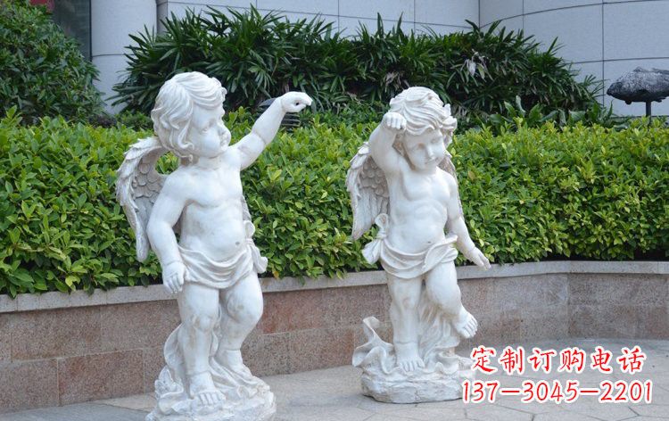 北京玻璃钢天使雕塑精美绝伦