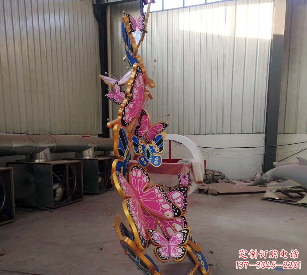北京精致绚丽的不锈钢蝴蝶雕塑