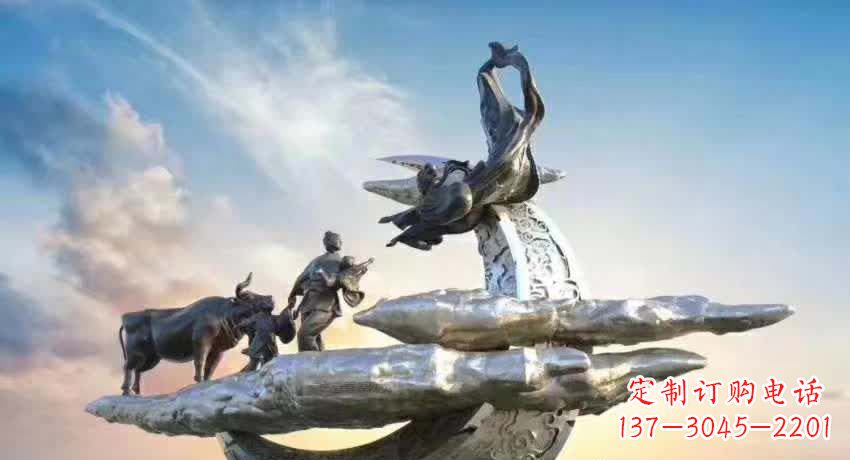 北京不锈钢嫦娥奔月雕塑