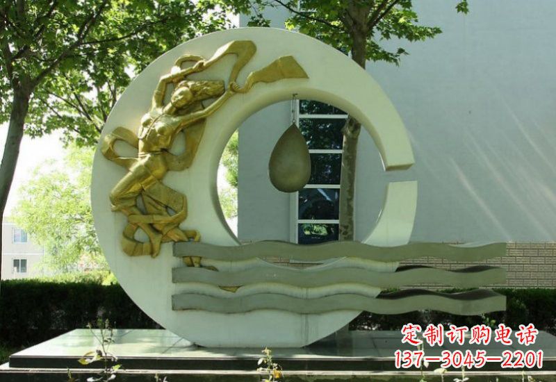 北京不锈钢嫦娥奔月雕塑——传承中华文化