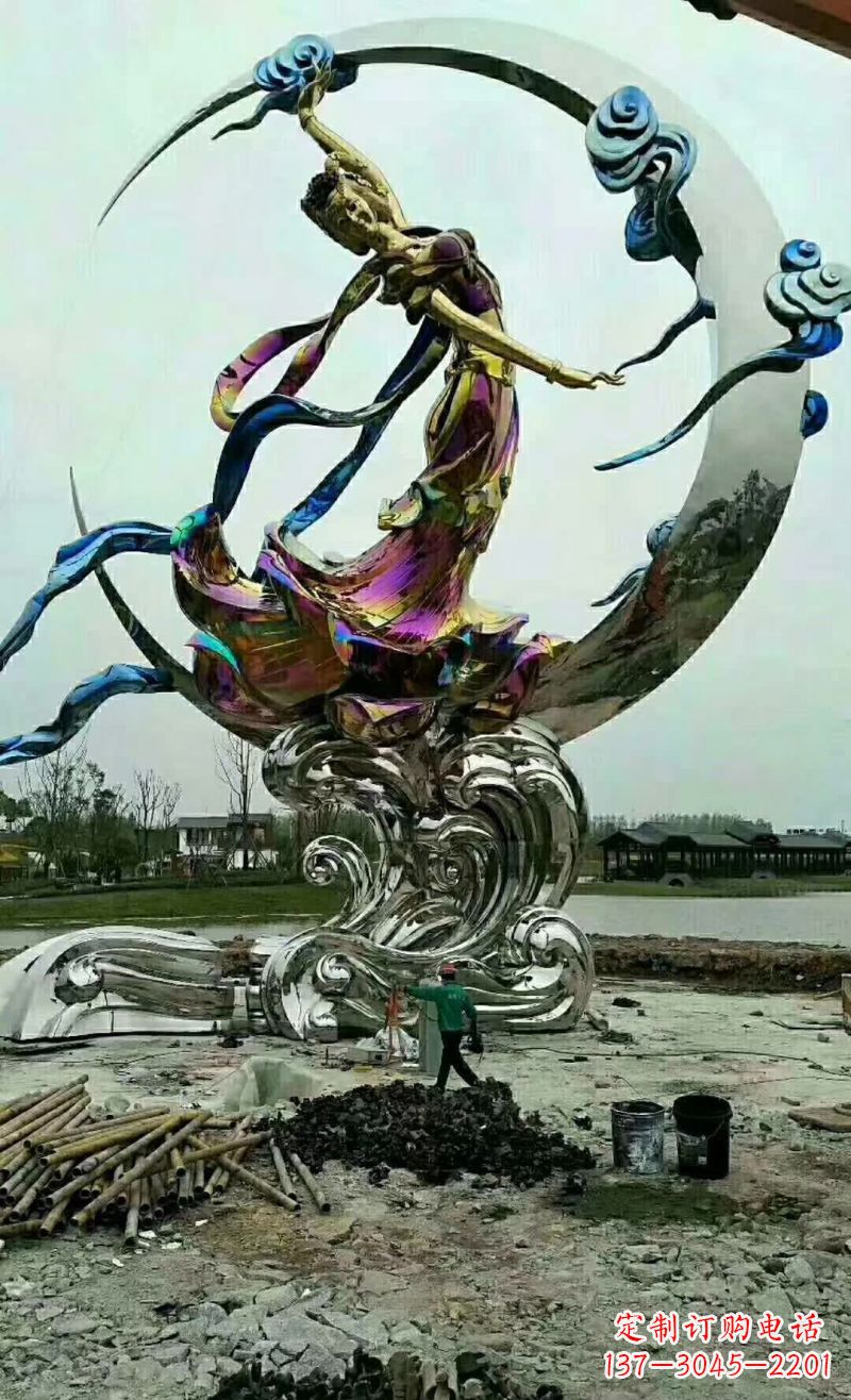 北京不锈钢嫦娥奔月雕塑