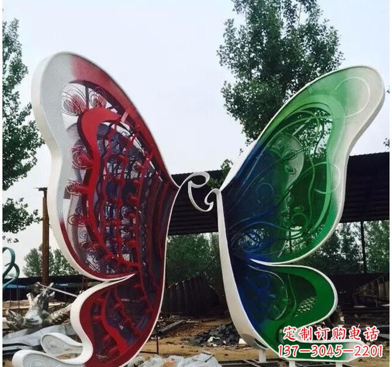 北京不锈钢城市彩色蝴蝶雕塑——美丽的视觉盛宴