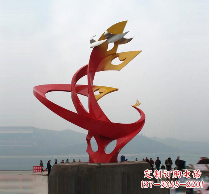 北京精美的不锈钢凤凰雕塑