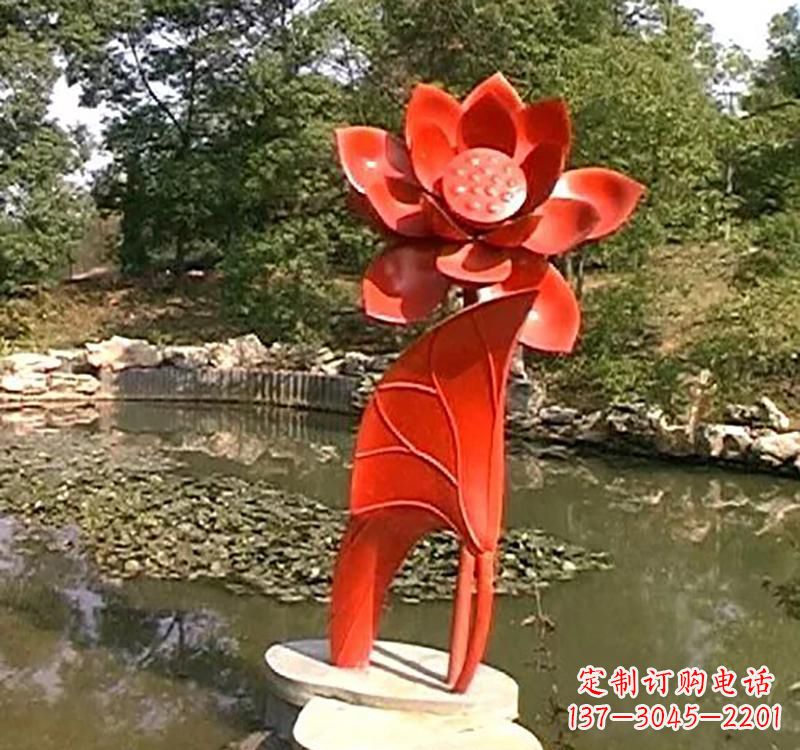 北京不锈钢荷花雕塑激发城市艺术灵感