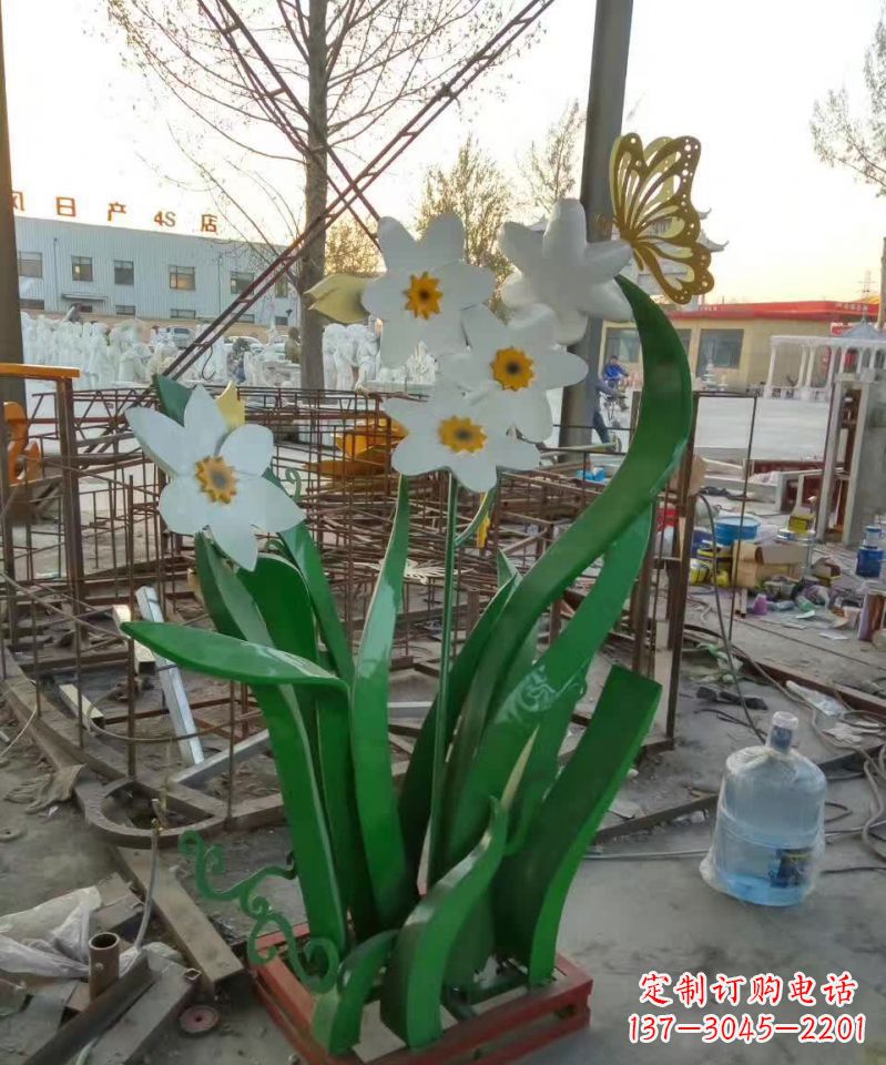 北京不锈钢之美——紫荆花雕塑