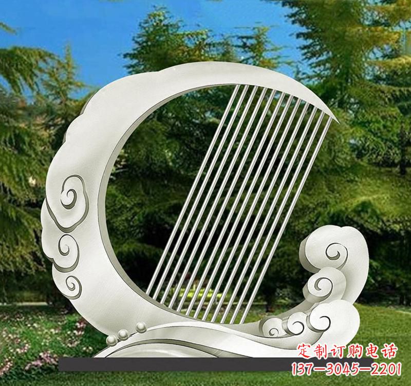 北京精美的不锈钢月亮雕塑
