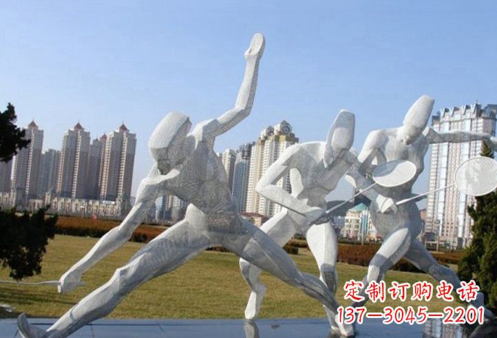 北京精致不锈钢羽毛球雕塑