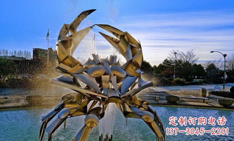 北京精美不锈钢螃蟹雕塑