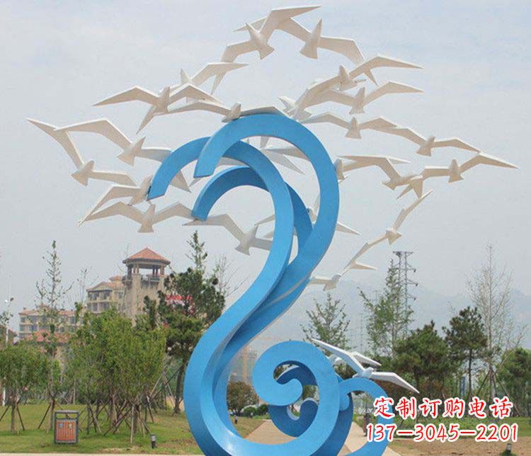 北京不锈钢大雁雕塑传承传统文化的象征