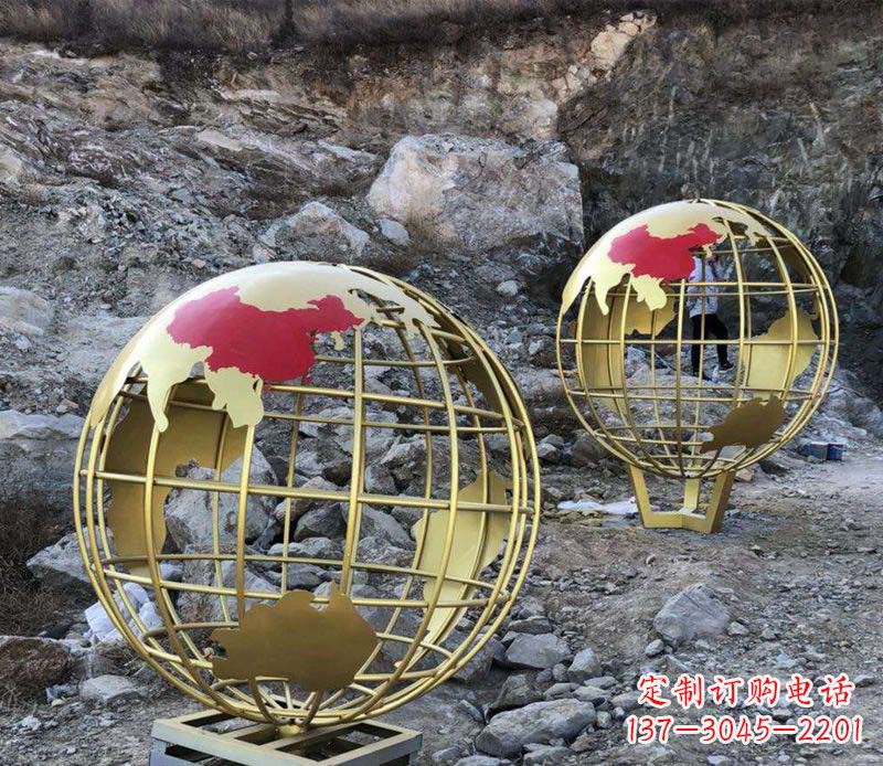 北京不锈钢制作的地球雕塑