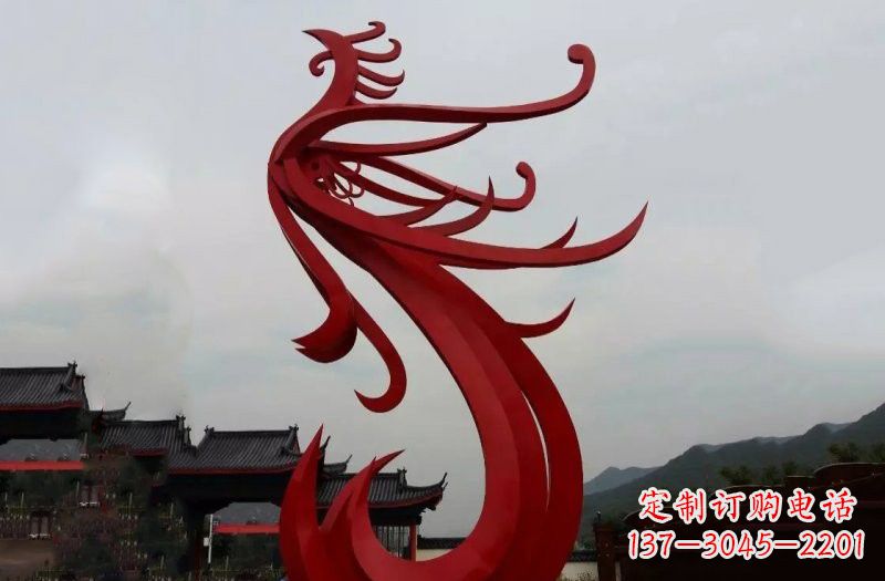 北京精美不锈钢凤凰雕塑