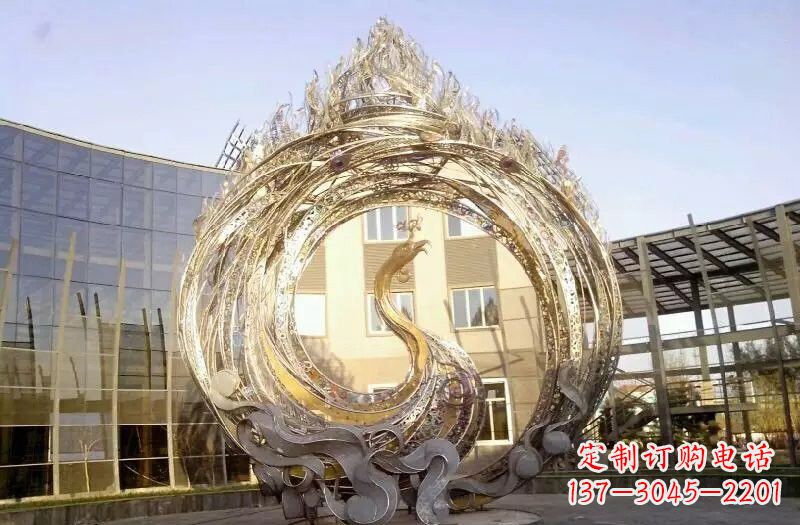 北京不锈钢凤凰涅槃雕塑