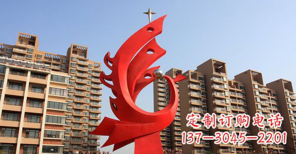 北京凤凰灿烂的不锈钢雕塑