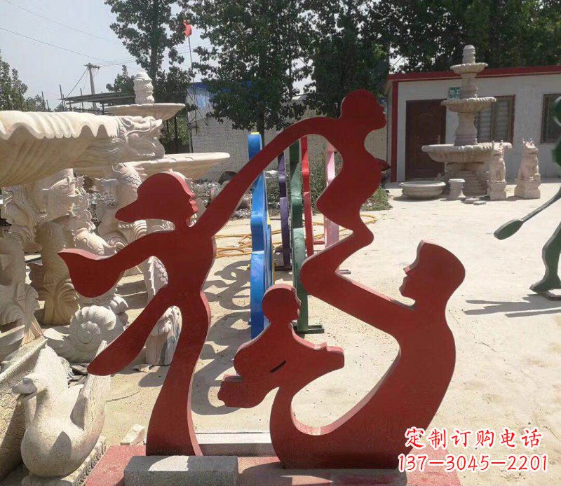 北京不锈钢福字雕塑