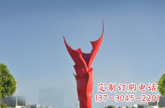 北京不锈钢火炬雕塑——点燃友谊之火