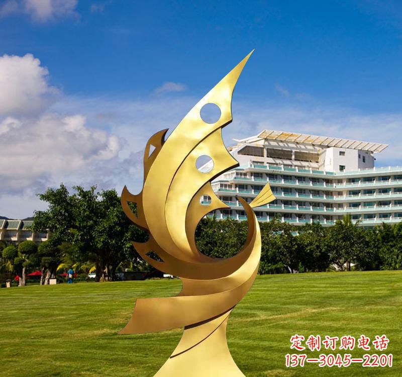 北京不锈钢凤凰雕塑精致而古典
