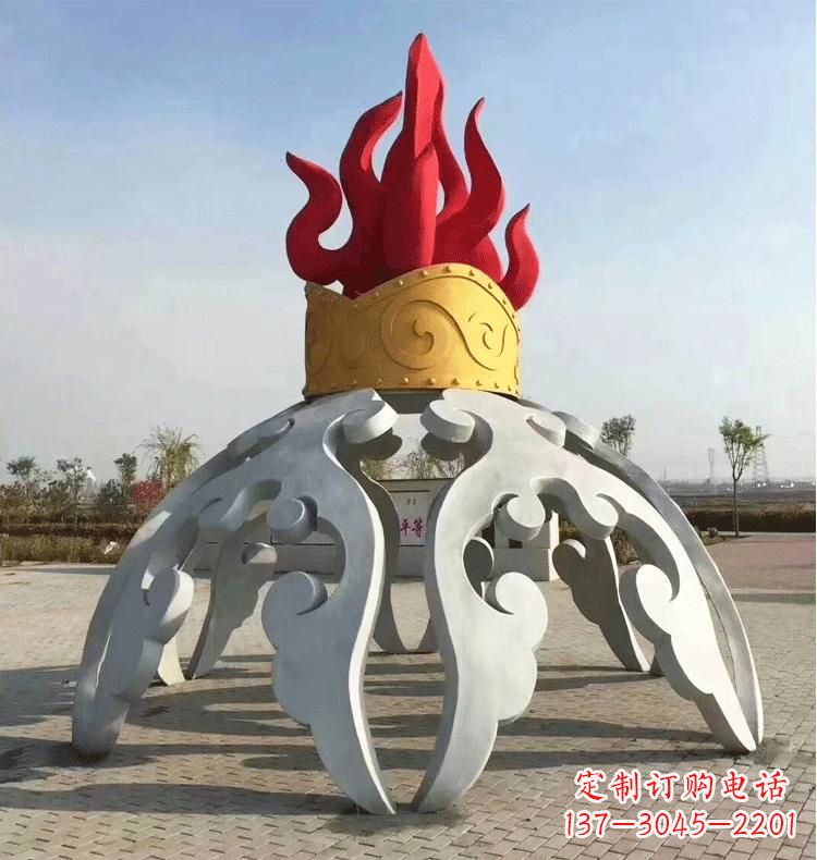 北京不锈钢拱门雕塑精致而又充满艺术气息