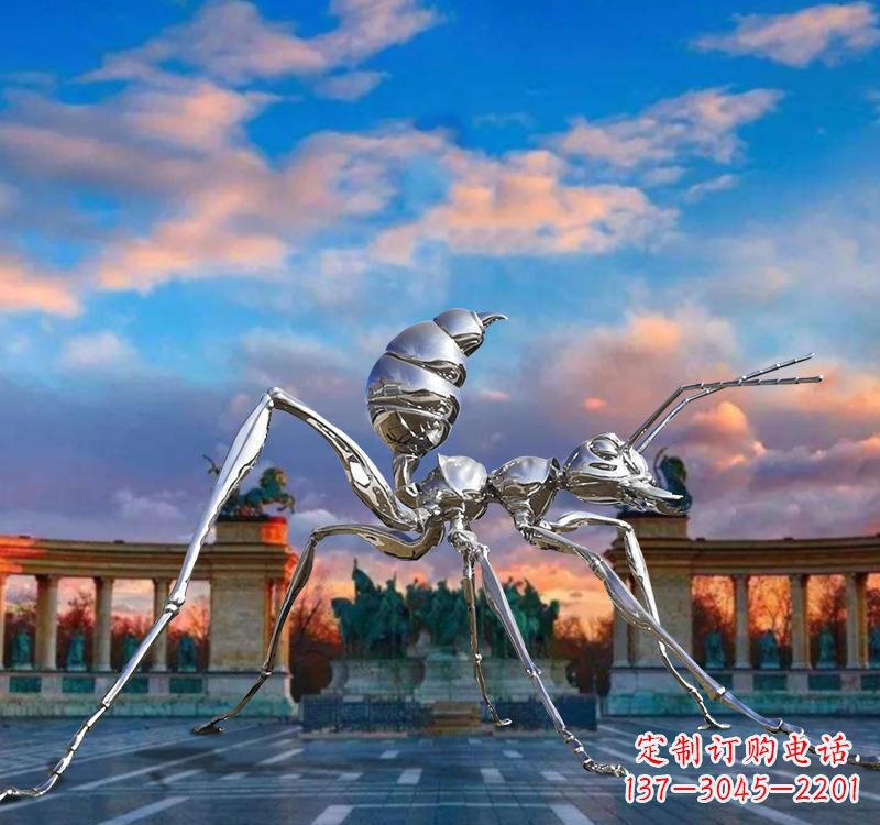 北京不锈钢蚂蚁雕塑精美外观、稳定耐用