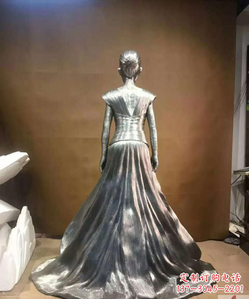 北京女性之美不锈钢抽象女人身影雕塑