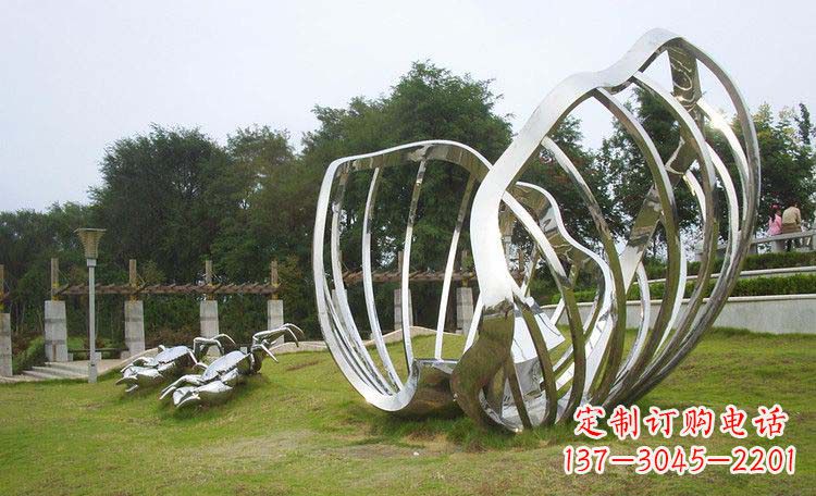 北京不锈钢贝壳雕塑的美